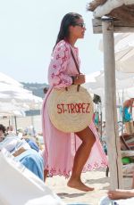 EMMA THYNN at Club 55 Beach in Saint-Tropez 08/05/2024