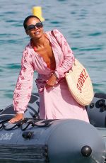 EMMA THYNN at Club 55 Beach in Saint-Tropez 08/05/2024