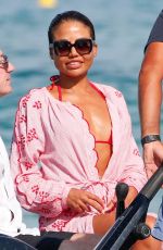 EMMA THYNN at Club 55 Beach in Saint-Tropez 08/05/2024