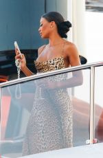 EMMA THYNN Enjoying a Glass of Wine on Her Yacht in Saint Tropez 08/08/2024
