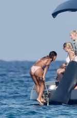 EMMA WEYMOUTH in Gikini at a Yacht in Saint Tropez 08/25/2024