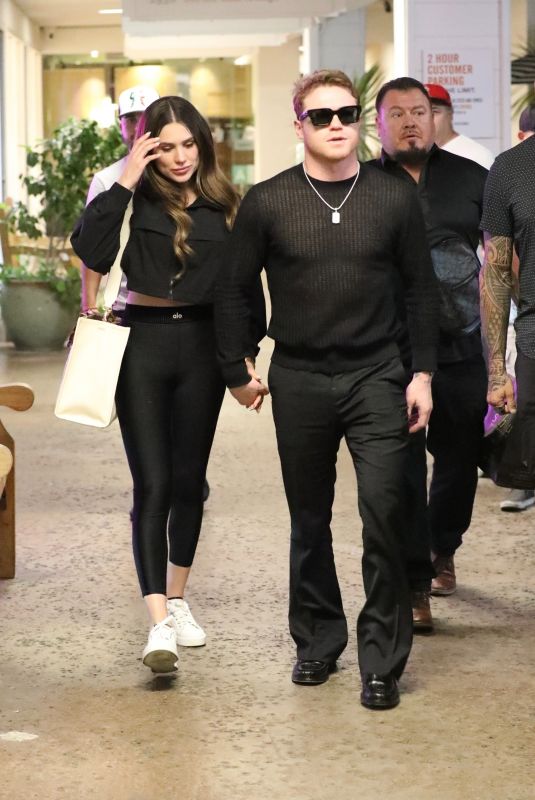 FERNANDA GOMEZ and Canelo Alvarez Out and About in Beverly Hills 08/05/2024