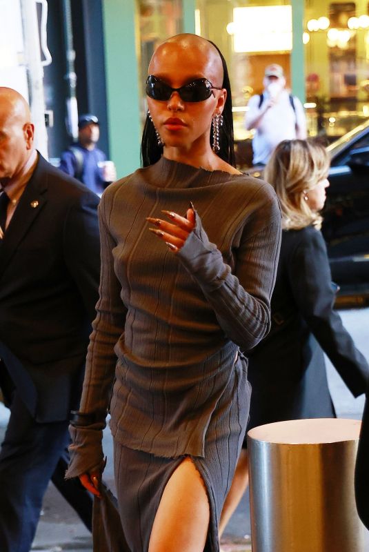 FKA TWIGS Arrives at CBS Mornings in New York 08/21/2024