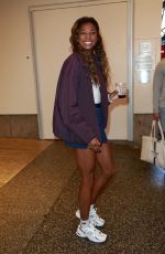 GABBY THOMAS Leaves CBS Studios in New York 08/13/2024