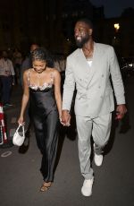 GABRIELLE UNION and Dwyane Wade Leaves a Party at Maison USA in Paris 08/05/2024