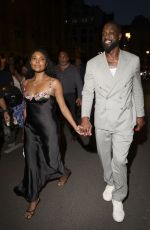 GABRIELLE UNION and Dwyane Wade Leaves a Party at Maison USA in Paris 08/05/2024
