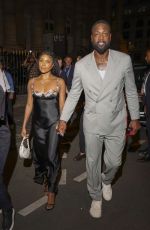 GABRIELLE UNION and Dwyane Wade Leaves a Party at Maison USA in Paris 08/05/2024