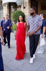 GABRIELLE UNION and Dwyane Wade Leaves Their Hotel in Paris 08/09/2024