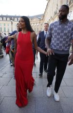 GABRIELLE UNION and Dwyane Wade Leaves Their Hotel in Paris 08/09/2024