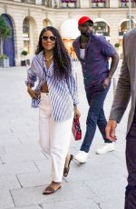 GABRIELLE UNION Arrives at Her Hotel in Paris 08/04/2024