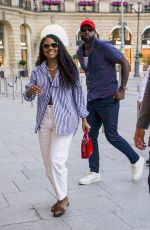 GABRIELLE UNION Arrives at Her Hotel in Paris 08/04/2024