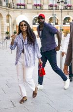 GABRIELLE UNION Arrives at Her Hotel in Paris 08/04/2024