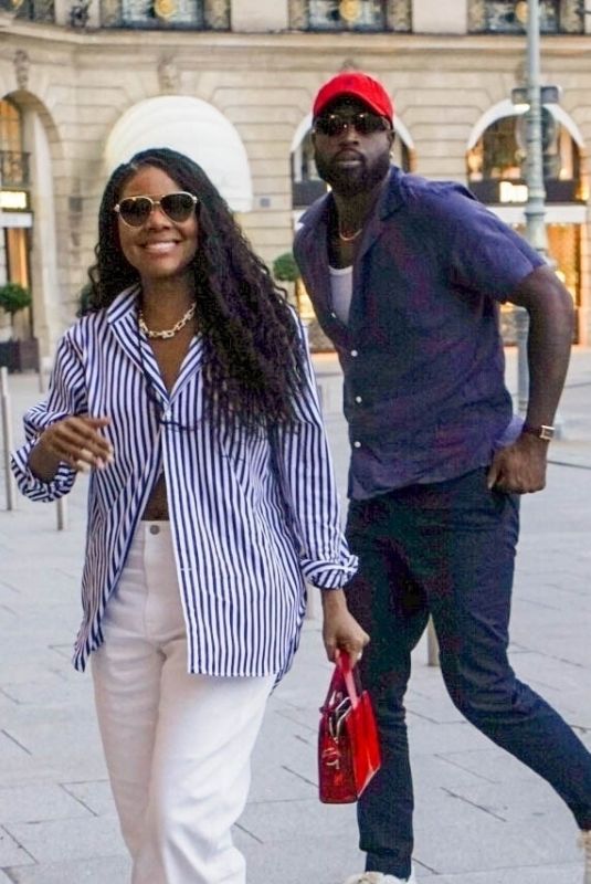GABRIELLE UNION Arrives at Her Hotel in Paris 08/04/2024