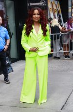 GARCELLE BEAUVAIS Arrives at Good Morning America in New York 08/14/2024