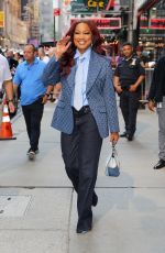 GARCELLE BEAUVAIS Leaves GMA Studios in New York 08/14/2024