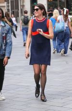 GEMMA ARTERTON Out with Friends in Leicester Square 08/28/2024