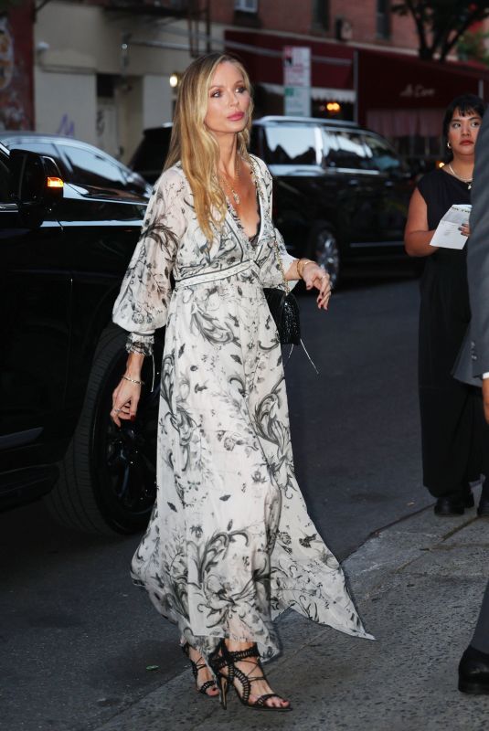 GEORGINA CHAPMAN Arrives at Blink Twice Screening at Metrograph in New York 08/21/2024