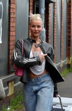 GRACE JACKSON Leaves Pretty Little Thing HQ in Manchester 08/07/2024