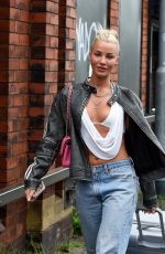 GRACE JACKSON Leaves Pretty Little Thing HQ in Manchester 08/07/2024
