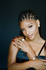 HALLE BAILEY at a Photoshoot, August 2024