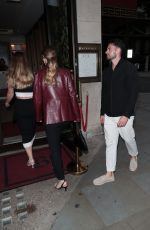 HANNAH DODD Arrives at Bacchanalia in London 08/08/2024