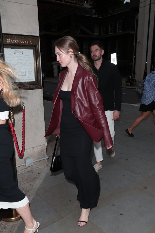 HANNAH DODD Arrives at Bacchanalia in London 08/08/2024