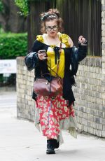 HELENA BONHAM CARTER Out and About in London 08/27/2024