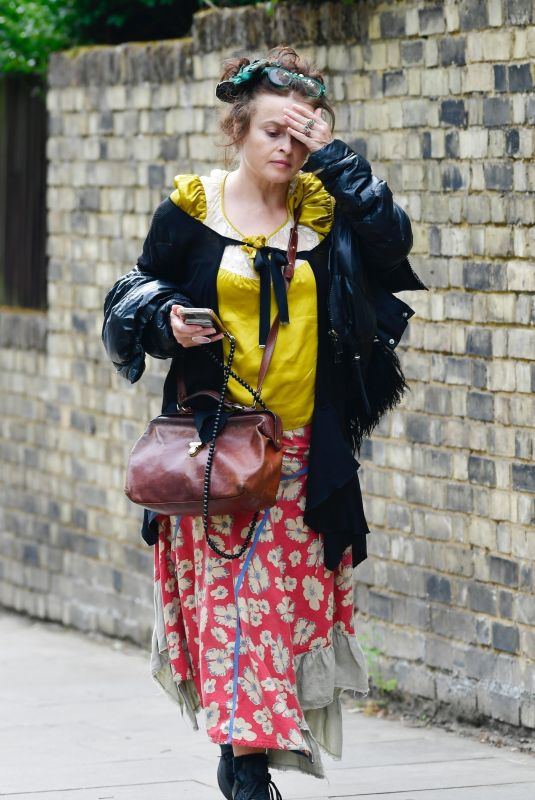 HELENA BONHAM CARTER Out and About in London 08/27/2024