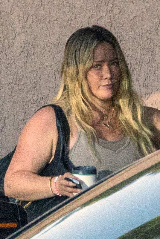 HILARY DUFF at Her Husband
