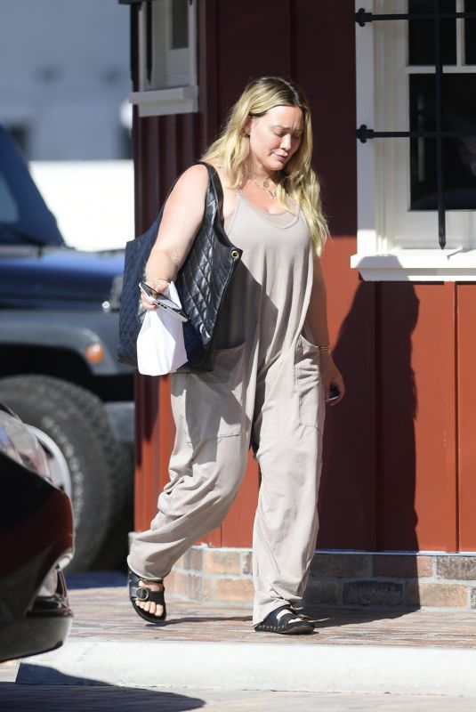 HILARY DUFF Out and About in Studio City 08/15/2024