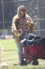 HILARY DUFF Out at a Park in Sherman Oaks 08/02/2024