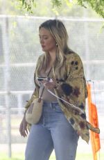 HILARY DUFF Out at a Park in Sherman Oaks 08/02/2024
