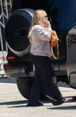 HILARY DUFF Visit Her Husband