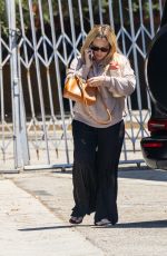 HILARY DUFF Visit Her Husband
