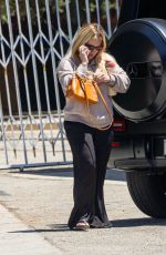 HILARY DUFF Visit Her Husband