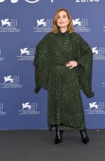 ISABELLE HUPPERT at Jury Photocall at 81st Venice International Film Festival 08/28/2024