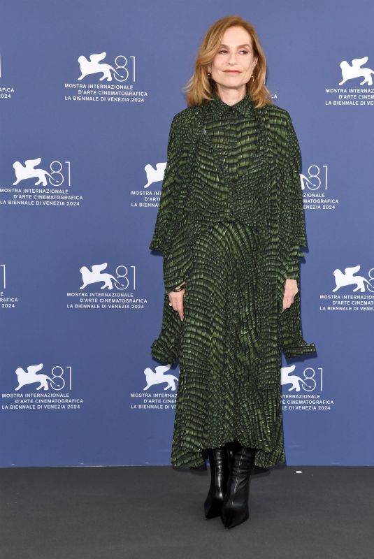 ISABELLE HUPPERT at Jury Photocall at 81st Venice International Film Festival 08/28/2024