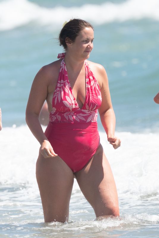 JACQUELINE JOSS in Swimsuit at a Beach in Marbella 08/14/2024