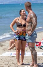 JACQUELINE JOSSA in Bikini and Dan Osborne at a Water Park in Marbella 08/20/2024