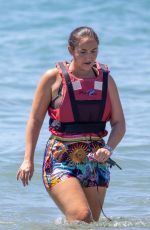JACQUELINE JOSSA in Bikini and Dan Osborne at a Water Park in Marbella 08/20/2024