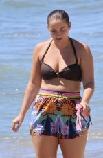 JACQUELINE JOSSA in Bikini and Dan Osborne at a Water Park in Marbella 08/20/2024