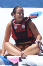 JACQUELINE JOSSA in Bikini and Dan Osborne at a Water Park in Marbella 08/20/2024
