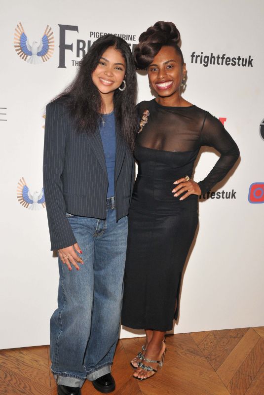 JAIDYN TRIPLETT and SAMANTHA RUSSELL at Hauntology Premiere at FrightFest Film Festival in London 08/23/2024