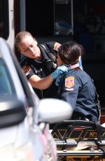 JENNA DEWAN and Nathan Fillion on the Set of The Rookie in Los Angeles 08/06/2024