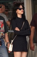 JENNA ORTEGA Catches a Taxi Boat with Her Family in Venice 08/27/2024