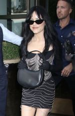 JENNA ORTEGA in a Full Black Outfit Out in New York 08/19/2024