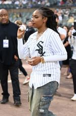 JENNIFER HUDSON Throws Out The First Pitch To Celebrate The Return Of The Jennifer Hudson Show 08/10/2024