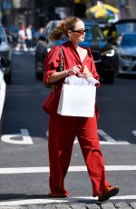 JENNIFER LAWRENCE Out in Bright Red for a Spa in New York 08/10/2024