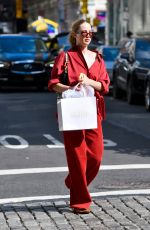 JENNIFER LAWRENCE Out in Bright Red for a Spa in New York 08/10/2024