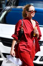 JENNIFER LAWRENCE Out in Bright Red for a Spa in New York 08/10/2024